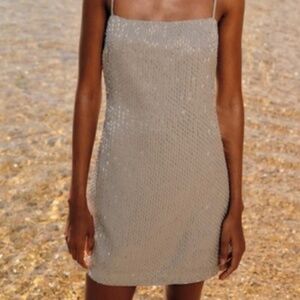 Zara Beaded Mini Dress